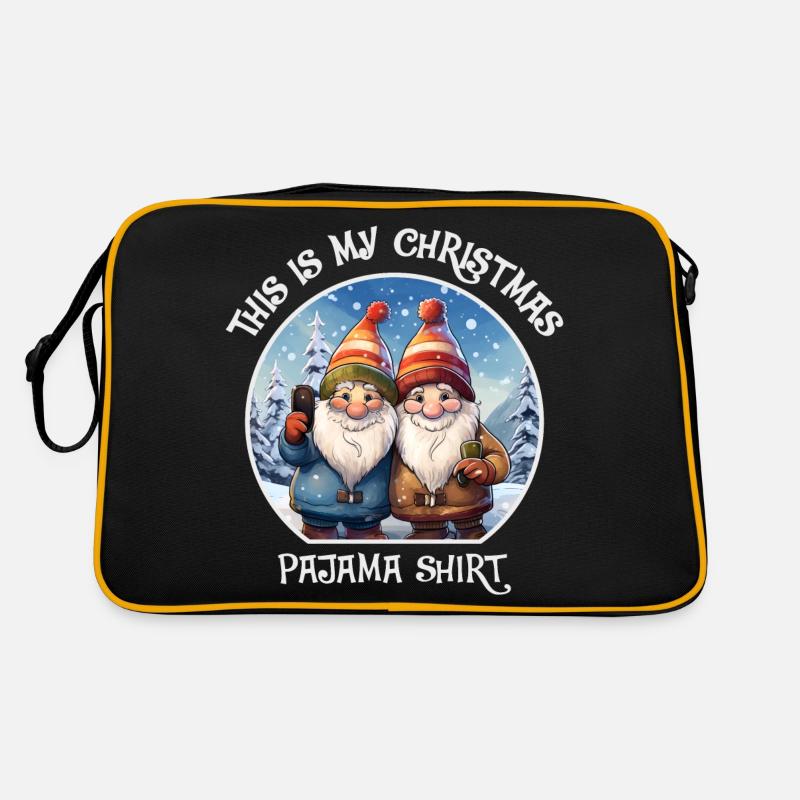 Pyjama de Noël Nains Gnome Sac Retro