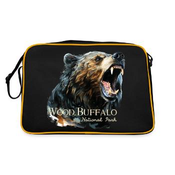 Parc national Wood Buffalo - Sac Retro - noir/or - Dos