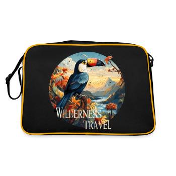 Wilderness Travel retro style - Retro Bag - black/gold - Back
