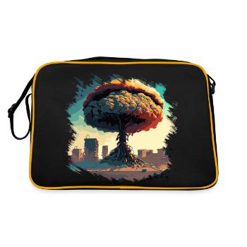 Post Apocalypse Arbre - Sac Retro - noir/or - Dos