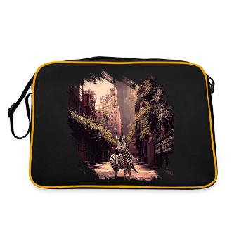 Post Apocalypse Zèbre - Sac Retro - noir/or - Dos