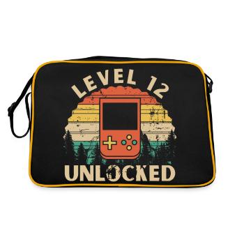 Level 12 Unlocked - Retro Bag - black/gold - Back