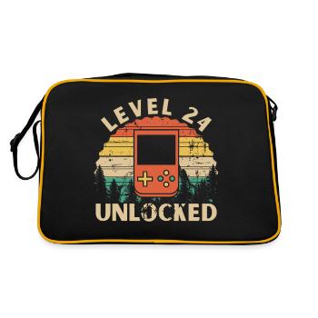 Level 24 Unlocked - Retro Bag - black/gold - Back