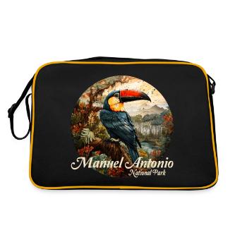 Manuel Antonio National Park retro style - Retro Bag - black/gold - Back