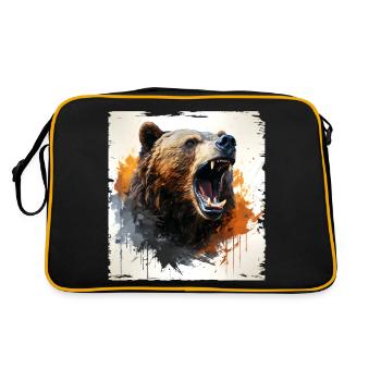 Grizzly - Sac Retro - noir/or - Dos