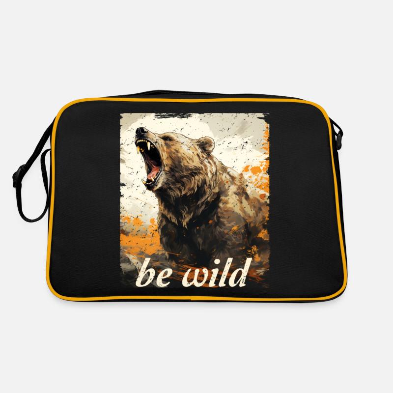 be wild Grizzly retro style Retro Bag