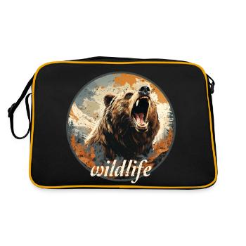 Style rétro de la faune - Sac Retro - noir/or - Dos