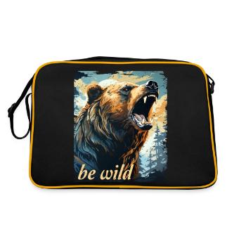 Soyez sauvage de style rétro - Sac Retro - noir/or - Dos