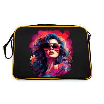 Pinup Girl - Retro Tasche - Schwarz/Gold - Hinten