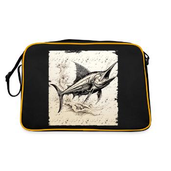Style rétro Marlin - Sac Retro - noir/or - Dos