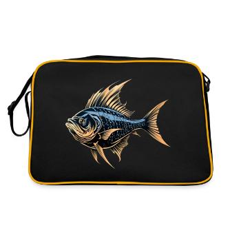 Poisson - Sac Retro - noir/or - Dos
