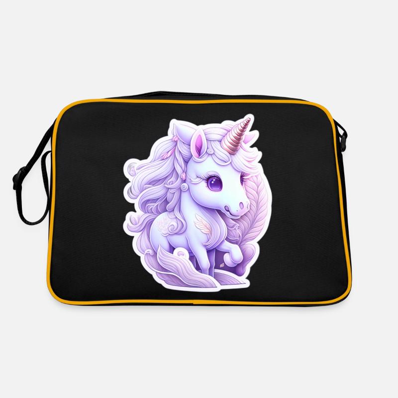 Süßes Einhorn Retro Tasche