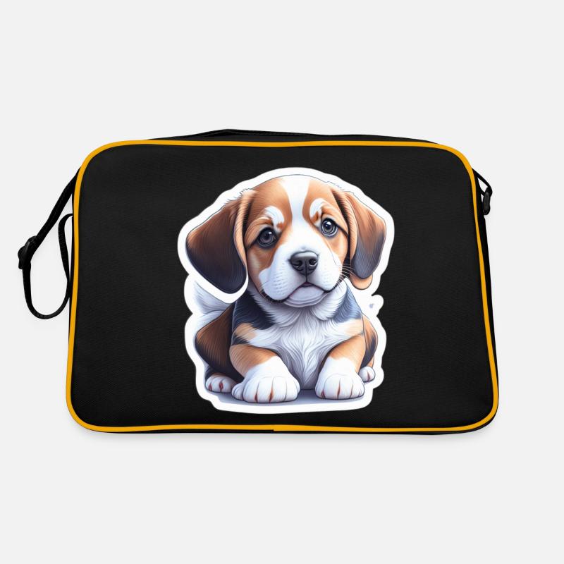 Chiot Beagle mignon Sac Retro