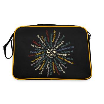 National Parks New Zealand - Retro Bag - black/gold - Back