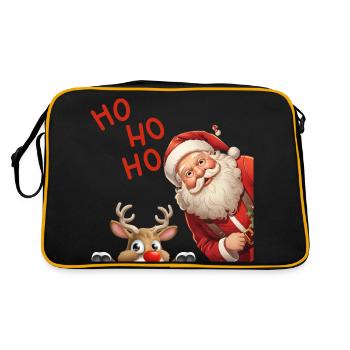 ho ho ho Santa Claus - Sac Retro - noir/or - Dos