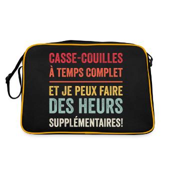 Casse Couilles à Temps Complet - Sac Retro - noir/or - Dos