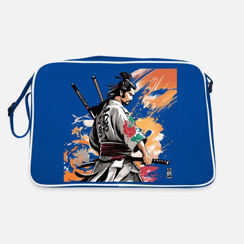 Graphique Samouraï aux épées Sac Retro