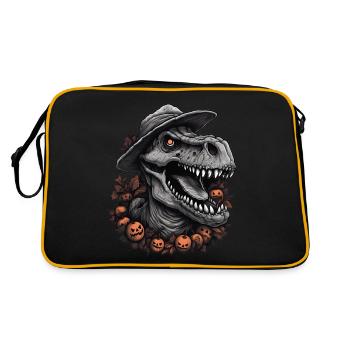 Dinosaur Halloween Cute Sour Disguise - Retro Bag - black/gold - Back