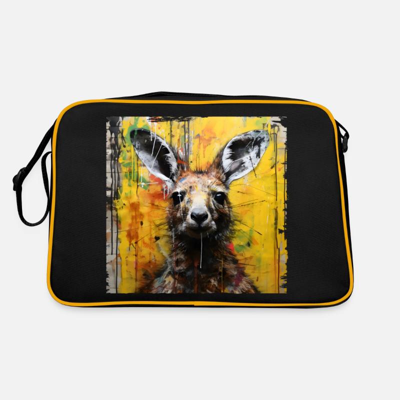 Graffiti Kangaroo Retro Tasche