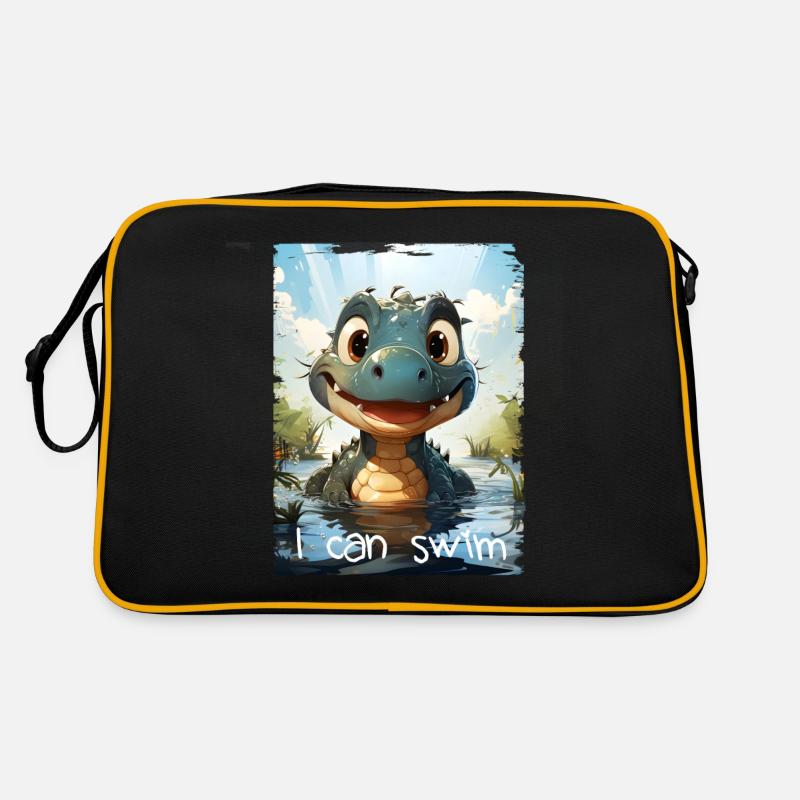 I can swim Retro Tasche