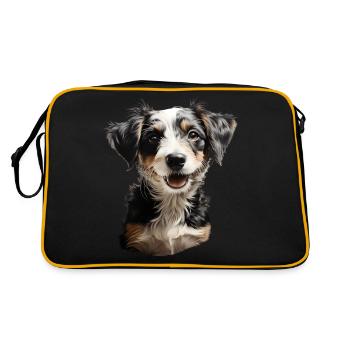 Jack Russel Terrier - Sac Retro - noir/or - Dos
