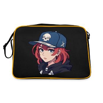 Skater Girl - Retro Bag - black/gold - Back