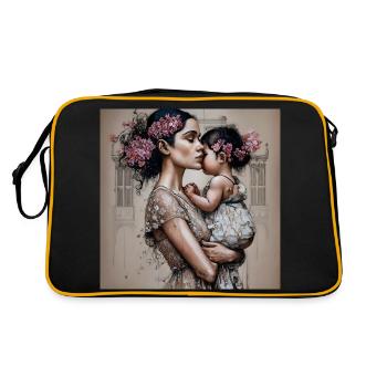 maman et fille - Sac Retro - noir/or - Dos