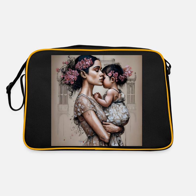 Mutter und Tochter Retro Tasche