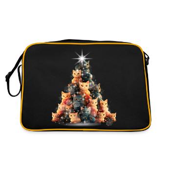 Arbre à chat pétillant - Sac Retro - noir/or - Dos