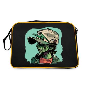 Zombie Girl - Retro Bag - black/gold - Back