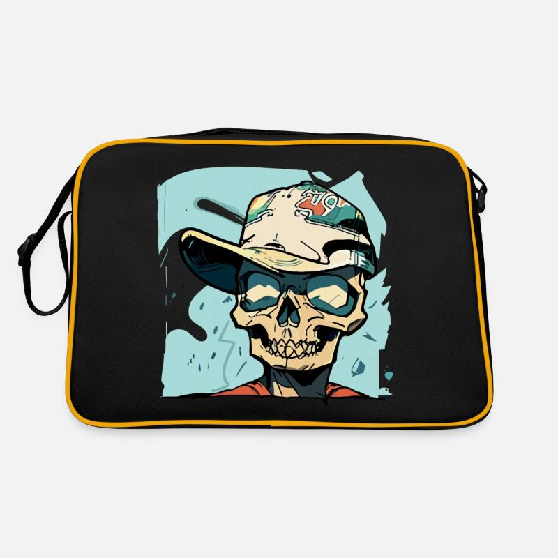 Crâne de style graffiti Sac Retro