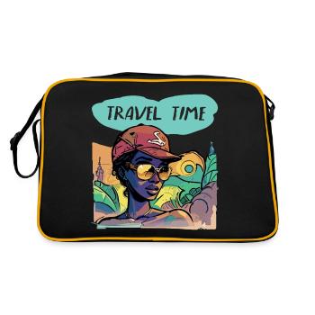 Temps de trajet - Sac Retro - noir/or - Dos