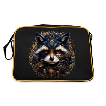 Raton laveur steampunk 2 4x4 - Sac Retro - noir/or - Dos
