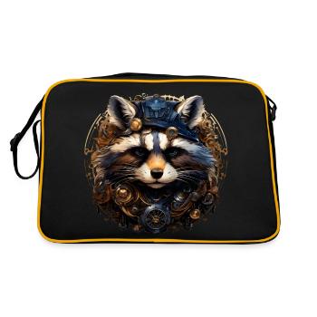 Raton laveur steampunk - Sac Retro - noir/or - Dos