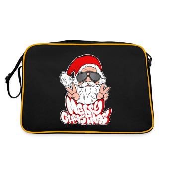 Joyeux Noël Merry Christmas - Retro Bag - black/gold - Back