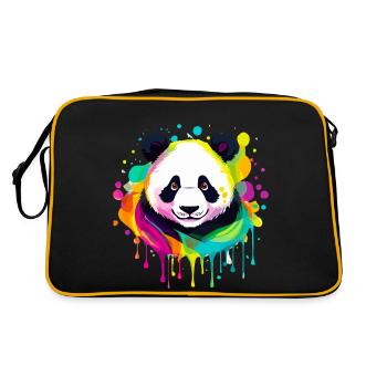 Panda - Sac Retro - noir/or - Dos