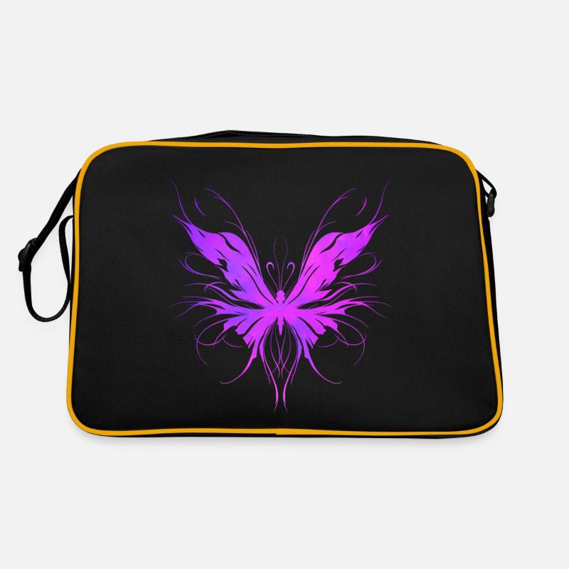 Papillon trash violet Sac Retro