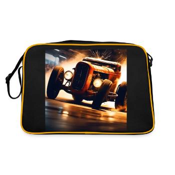 Rusty Hot Rod racing #2 - Retro Bag - black/gold - Back