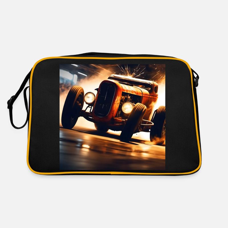 Rusty Hot Rod Rennen #2 Retro Tasche