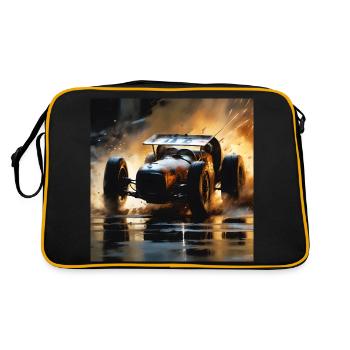 Rusty Hot Rod racing #5 - Retro Bag - black/gold - Back