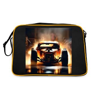 Rusty Hot Rod racing #6 - Retro Bag - black/gold - Back
