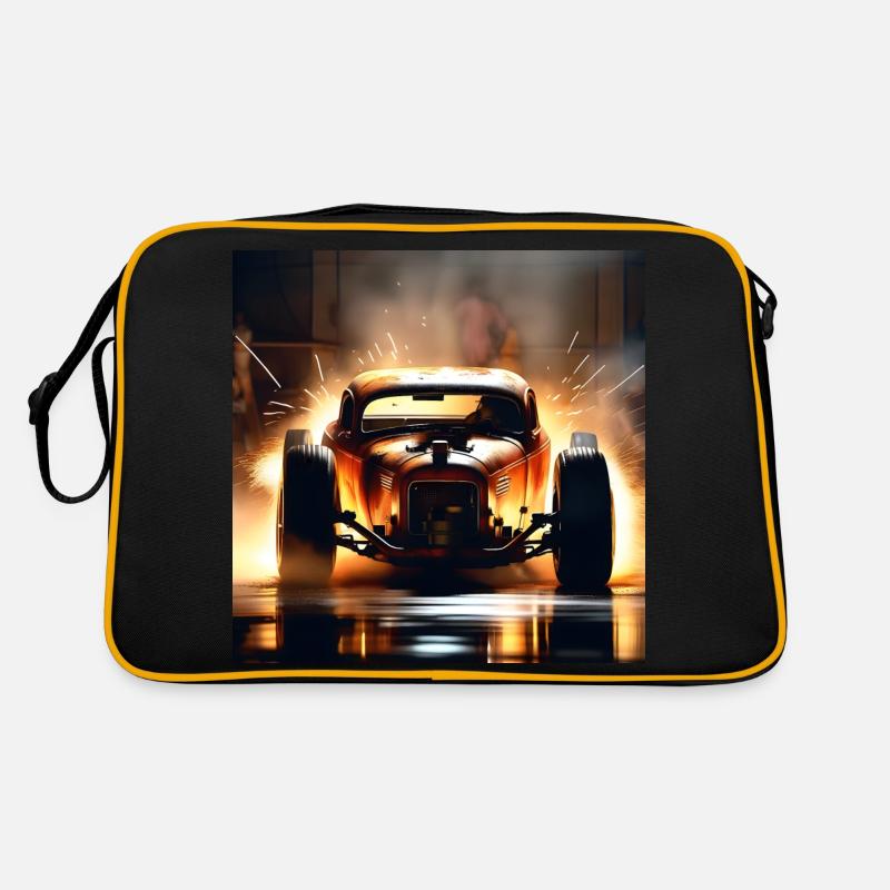 Rusty Hot Rod Rennen #6 Retro Tasche