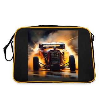 Rusty Hot Rod racing #8 - Retro Bag - black/gold - Back