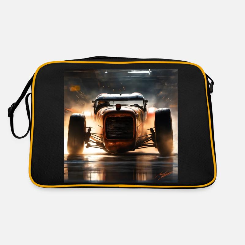 Rusty Hot Rod Rennen #9 Retro Tasche