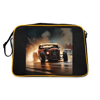 Rusty Hot Rod racing #10 - Retro Bag - black/gold - Back