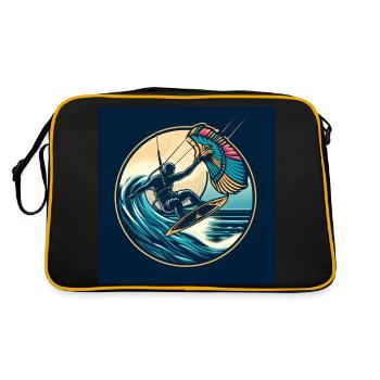 kiteboarding - Retro Bag - black/gold - Back