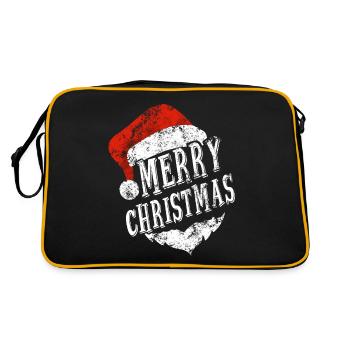 Merry christmas Noël - Retro Bag - black/gold - Back