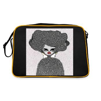 Hairstyle #2 - Retro Bag - black/gold - Back