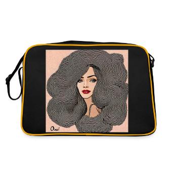 Hairstyle #3 - Sac Retro - noir/or - Dos
