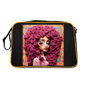 Hairstyle #4 - Sac Retro - noir/or - Dos